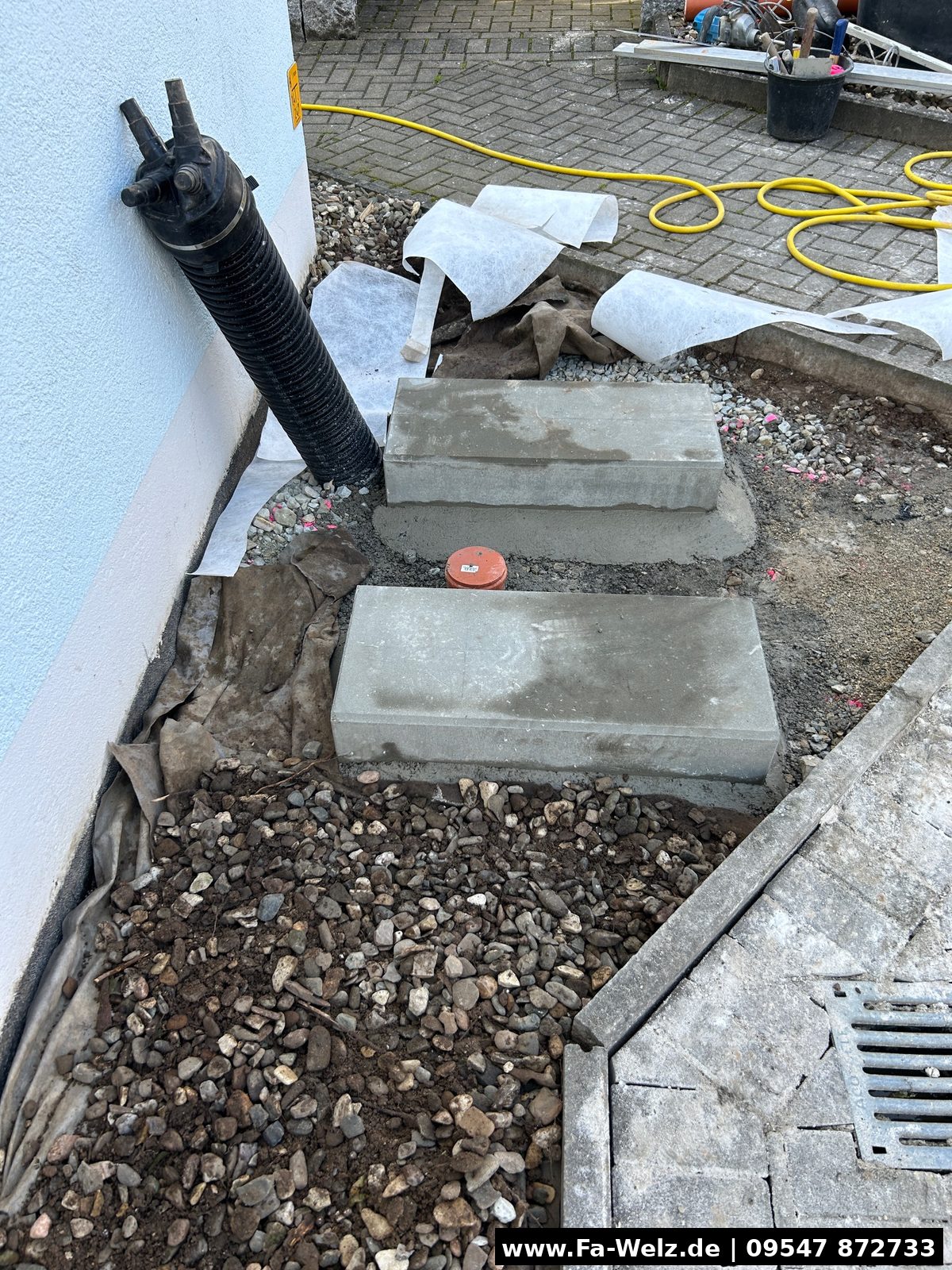 Fundamenterstellung für Wärmepumpe - Firma Welz